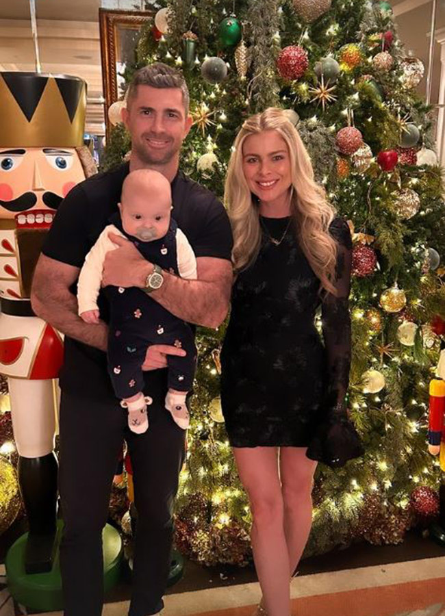 Jess Redden, Rob Kearney, Bobby First Christmas. Pic: Jess Redden Instagram