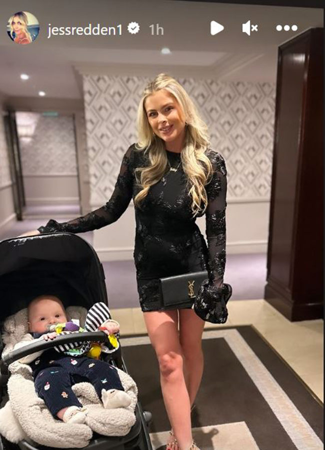 Jess Redden, Rob Kearney, Bobby First Christmas. Pic: Jess Redden Instagram