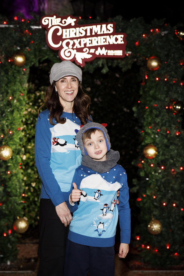 Maia Dunphy and son Tom for the launch of The Christmas Experience at Malahide Castle & Gardens. Pic: Andres Poveda