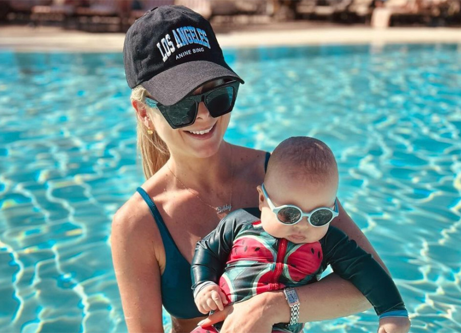 Jess Redden on holiday with baby Bobby