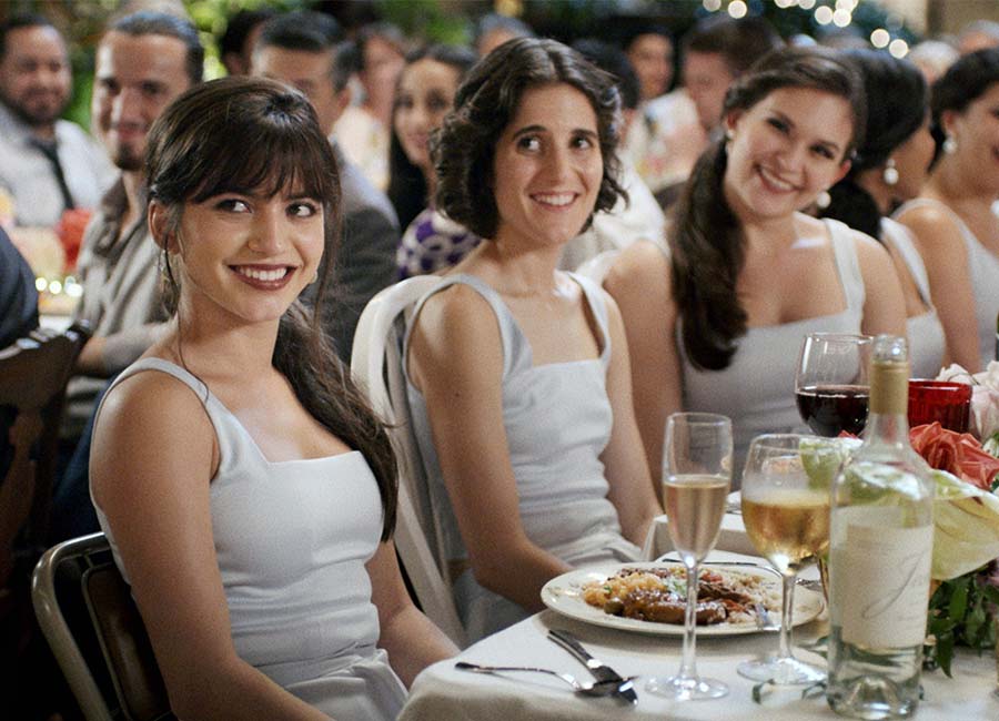 FATHER OF THE BRIDE, from left: Isabela Merced, Ana Fabrega, Javiera Zapata, 2022. Pic: REX