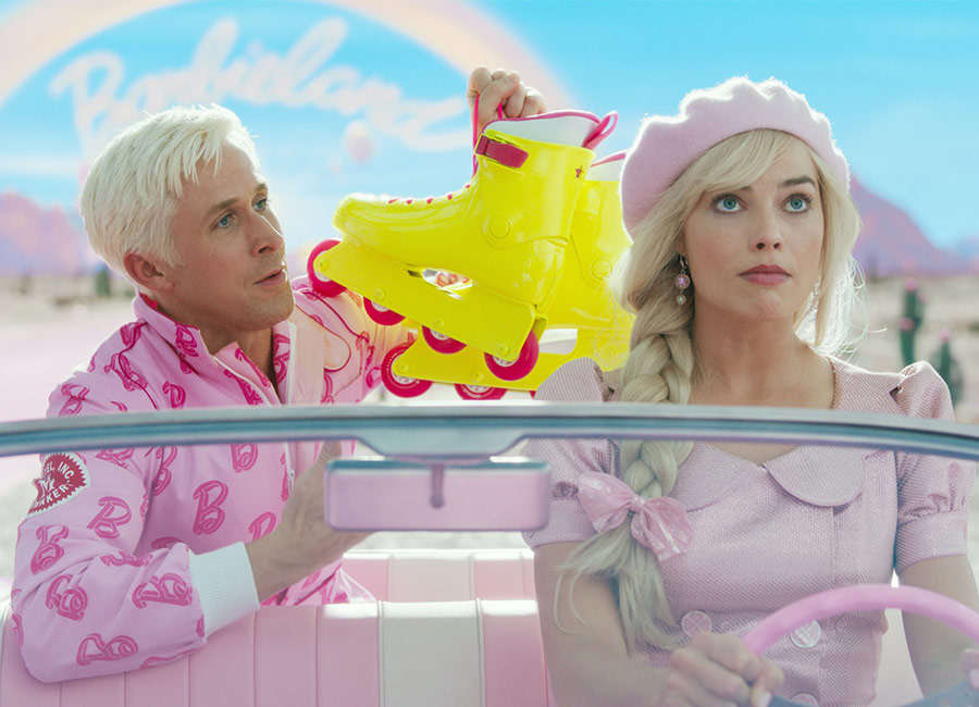 Ryan Gosling as Ken and Margot Robbie as Barbie in Barbie. Pic: Warner Bros/Everett/REX/Shutterstock