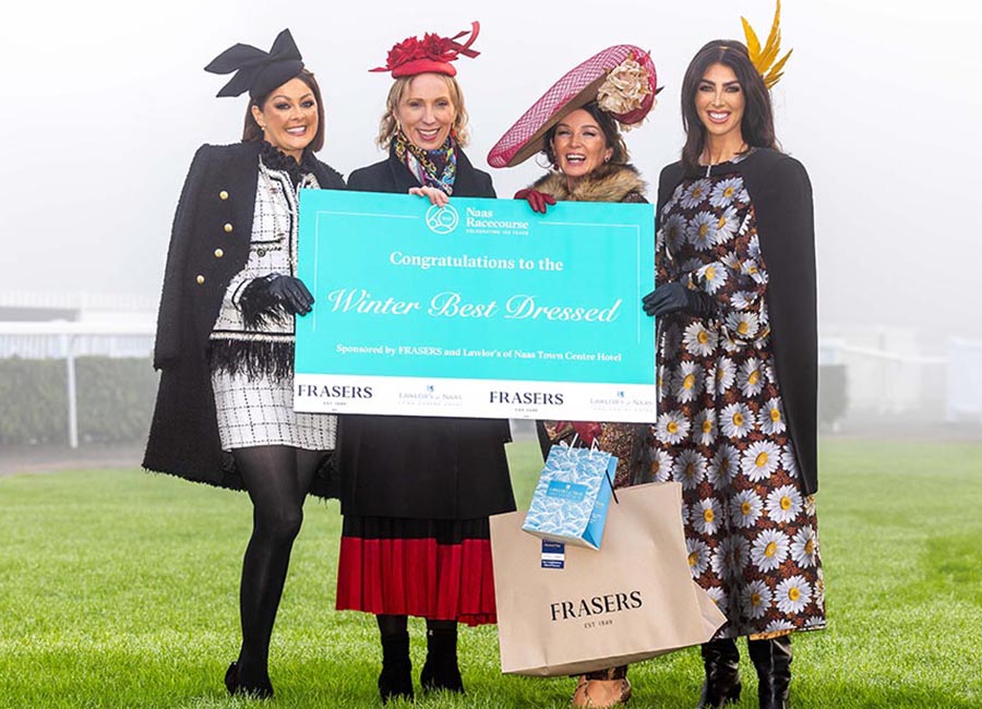 Mandy Maher, Dee Nix, CEO of Lawlor's Hotel Naas, Mary Woulfe and Sarah McDermott at Naas Racecourse