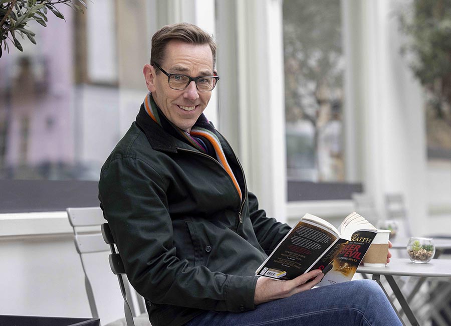 Ryan Tubridy poses for photos on Abbey Road