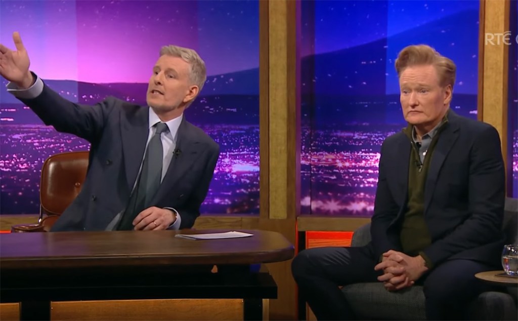Conan O'Brien and Patrick Kielty.