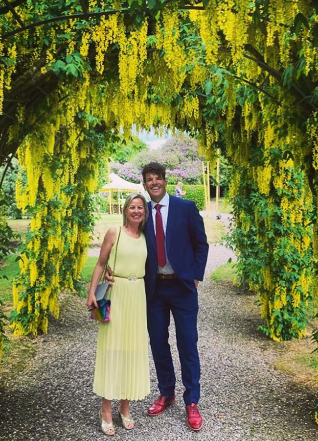 Donncha O'Callaghan with his wife Jenny