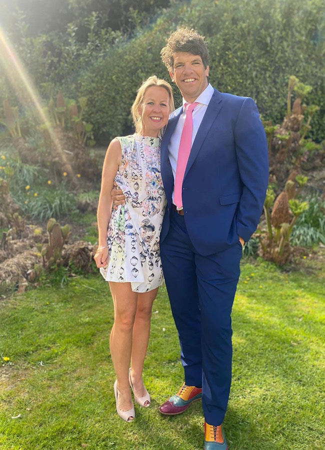 Donncha O'Callaghan with his wife Jenny