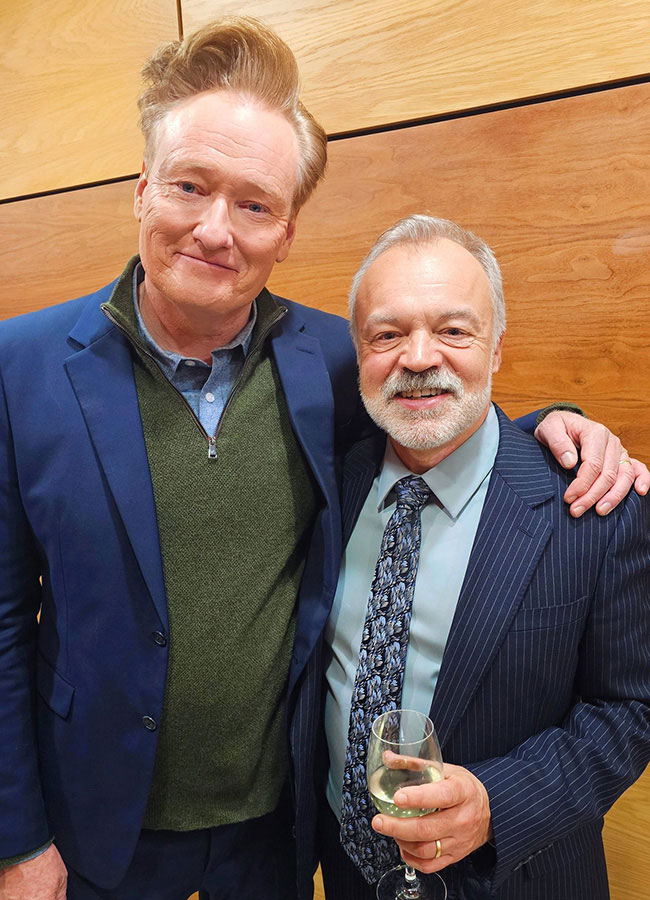 Graham Norton and Conan O'Brien.