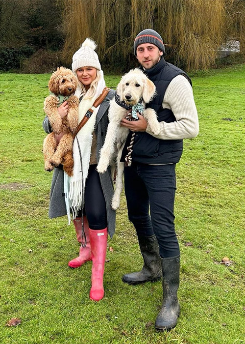 Emily Barker with her partner Olly Ashton