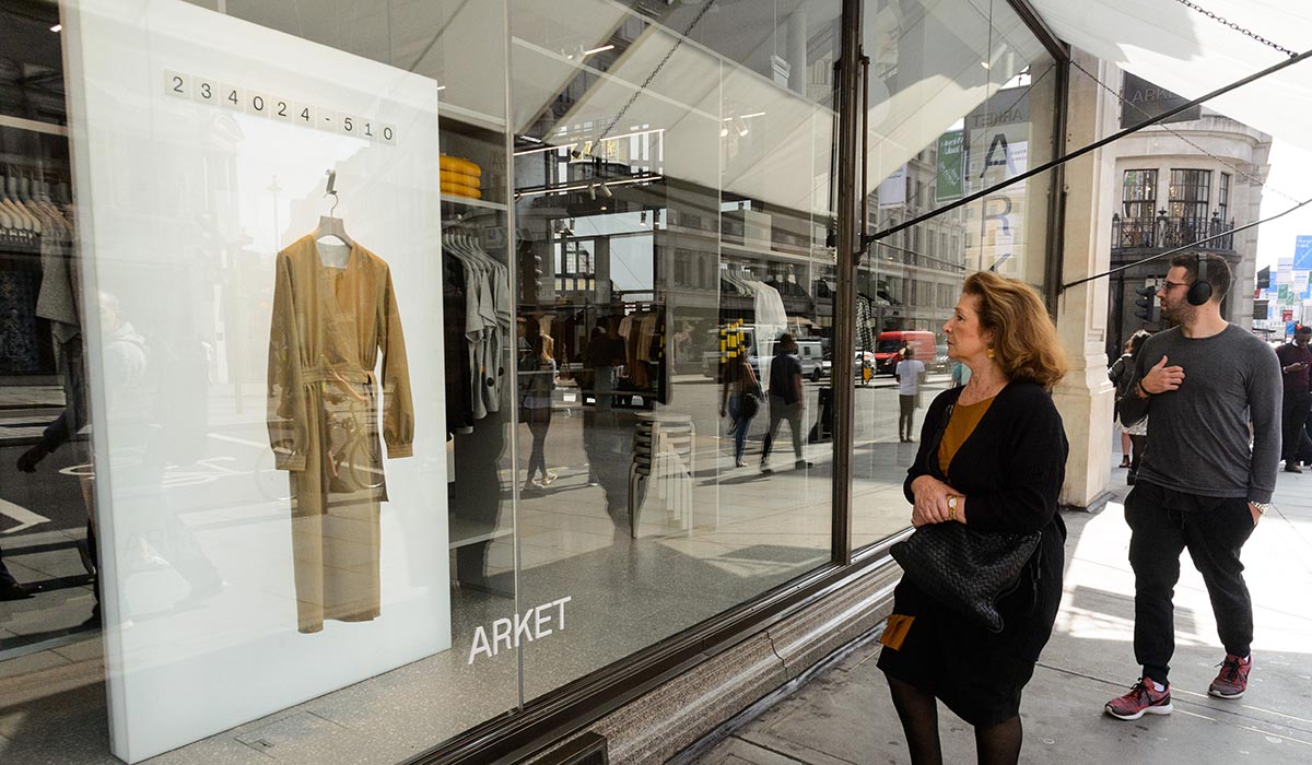 Arket store in London. Pic: Ray Tang/REX