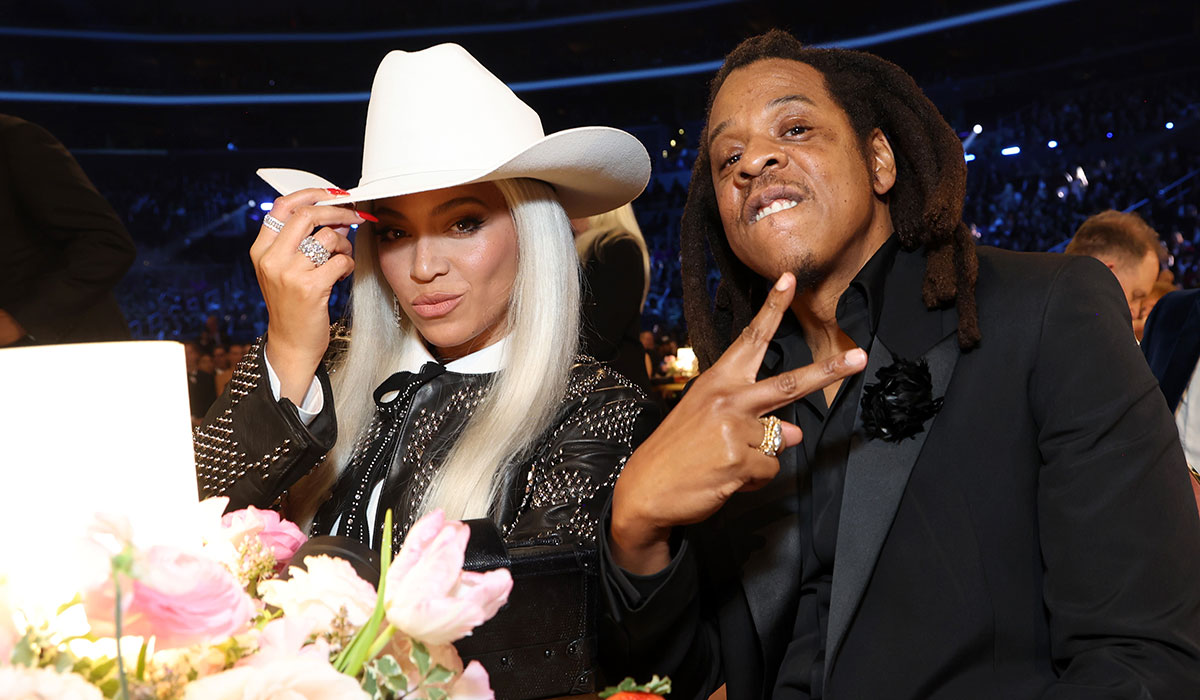 Jay-Z and Beyonce at the 66th Grammy Awards Pic: Kevin Mazur/Getty Images