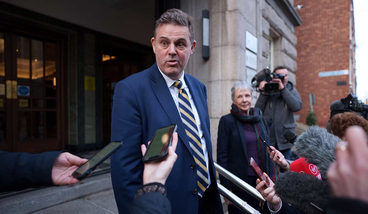 Kevin Bakhurst after a meeting with Media Minister Catherine Martin. Pic: Fran Veale