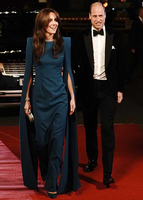 LONDON, ENGLAND - NOVEMBER 30: Prince William, Prince of Wales and Catherine, Princess of Wales arrive for the Royal Variety Performance before the Royal Variety Performance at the Royal Albert Hall on November 30, 2023 in London, England. (Photo by Aaron Chown - WPA Pool/Getty Images)