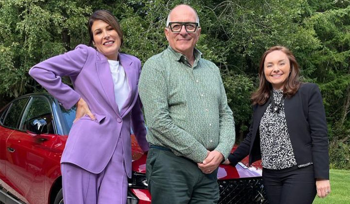 Hugh Wallace with fellow Home Of The Year judges Amanda Bone and Sara Cosgrove