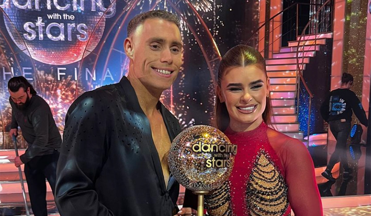 Jason Smyth and Karen Byrne after winning Dancing With The Stars