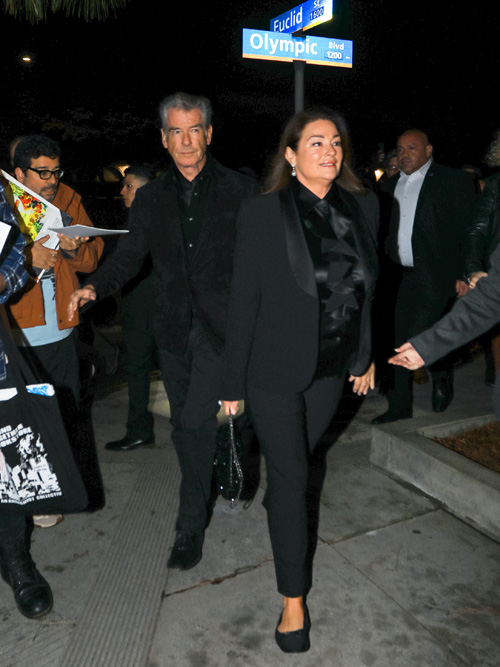 Pierce Brosnan and Keely Shaye Smith. Pic: JOCE/Bauer-Griffin/GC Images