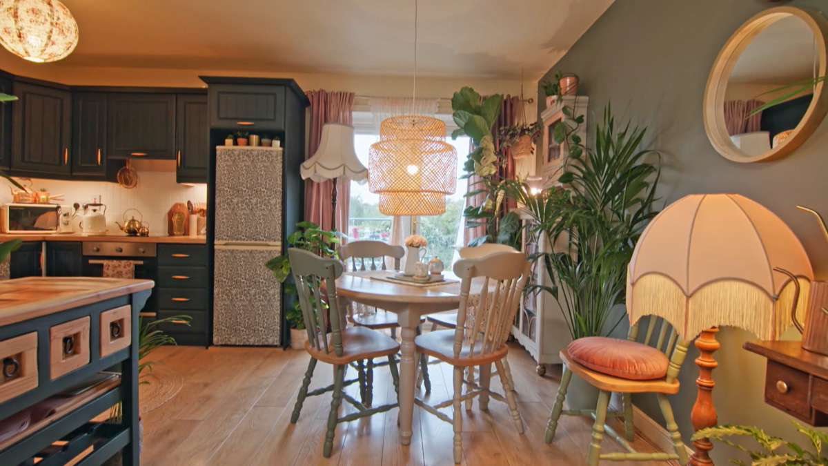 Tríona Cahill’s three-bedroom duplex townhouse in Co Kildare on Home of the Year. Pic: RTÉ