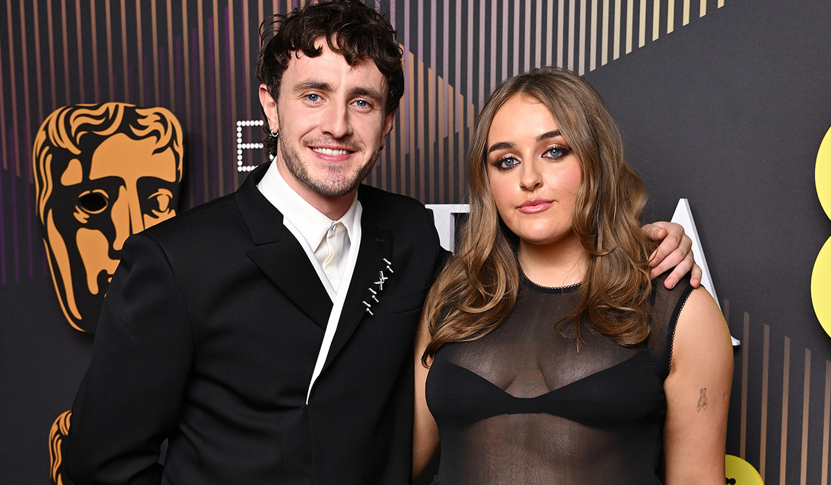 LONDON, ENGLAND - FEBRUARY 18: Paul Mescal and Nell Mescal attend the EE BAFTA Film Awards 2024 at The Royal Festival Hall on February 18, 2024 in London, England. (Photo by Gareth Cattermole/BAFTA/Getty Images for BAFTA)