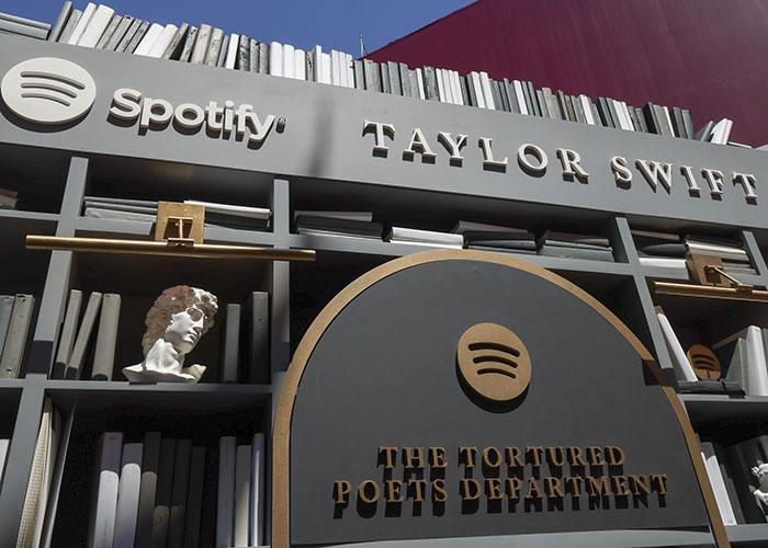 Taylor Swift,  Tortured Poets, Library. Pic: Getty