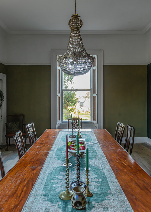 The dining room, Mayfield House. Pic: RTÉ