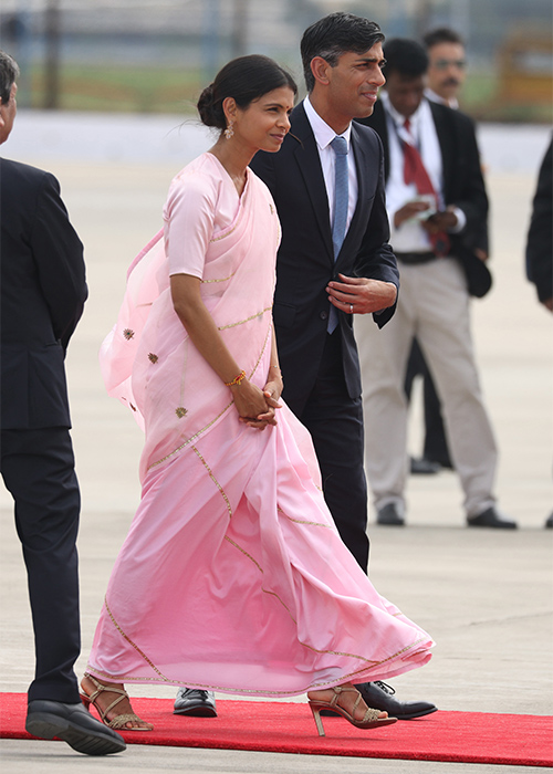 Akshata Murty and Rishi Sunak. Pic: Dan Kitwood/Getty Images