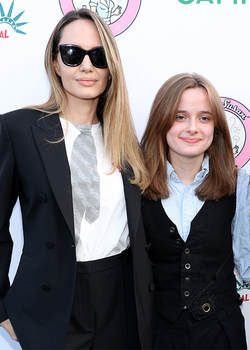 Angelina Jolie and Vivienne Jolie-Pitt. Pic: Monica Schipper/Getty Images