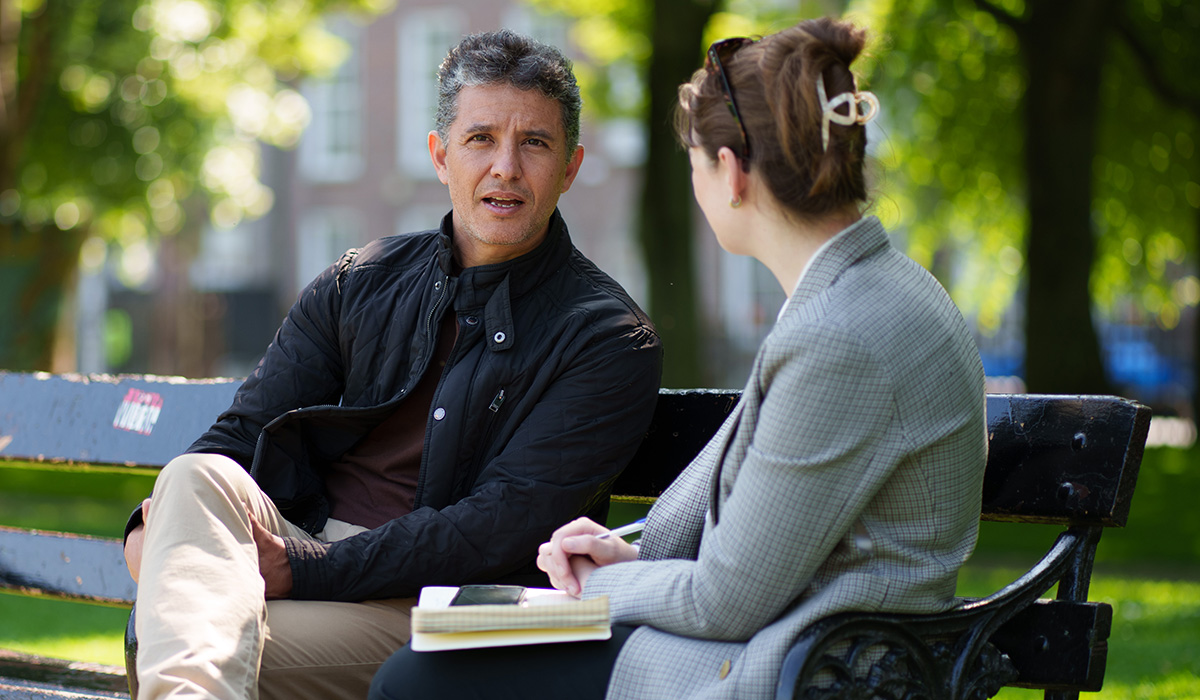 Caio Benicio chats to Aisling Moloney. Pic: Fran Veale