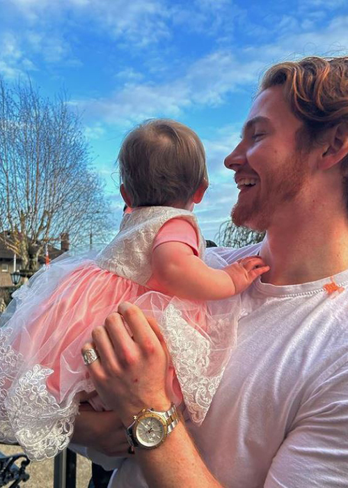 Jack Keating with his daughter Maya. Pic: Instagram
