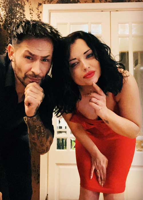 David Bracken and Shona McGarty. Pic: Instagram