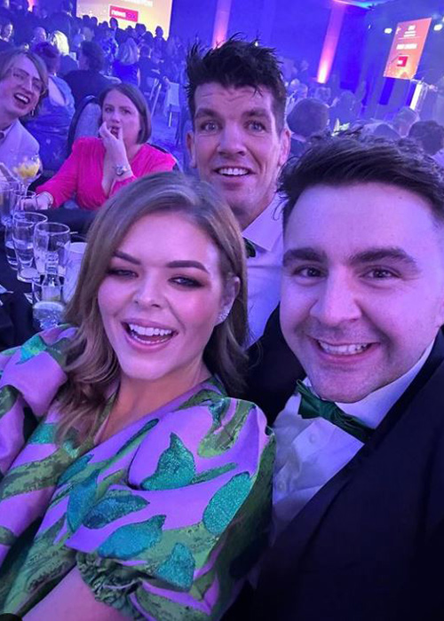 Doireann Garrihy, Carl Mullen, Donncha O'Callaghan. Pic: Carl Mullan Instagram