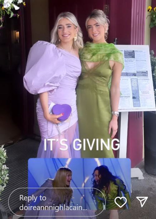 Louise Cantillon, Doireann Ní Ghlacáin, Síomha Ní Ruairc wedding. Pic: Doireann Ní Ghlacáin Instagram