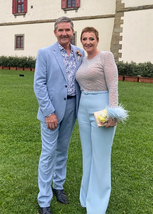 Daniel and Majella O'Donnell at her son's wedding. Pic: Daniel O'Donnell / Facebook