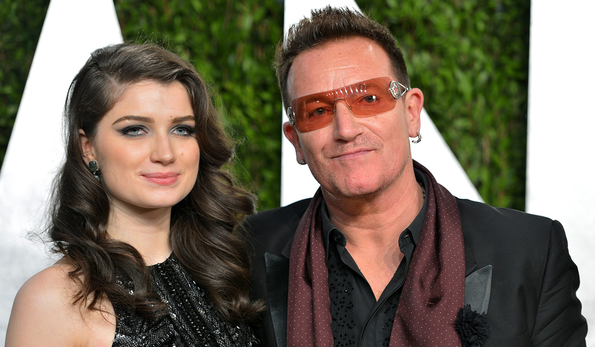 celebrity baby names WEST HOLLYWOOD, CA - FEBRUARY 24: Actress Eve Hewson and singer Bono arrive at the 2013 Vanity Fair Oscar Party hosted by Graydon Carter at Sunset Tower on February 24, 2013 in West Hollywood, California. (Photo by Alberto E. Rodriguez/WireImage)