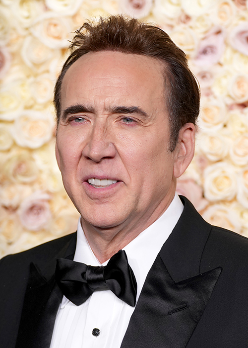 BEVERLY HILLS, CALIFORNIA - JANUARY 05: Nicolas Cage attends the 82nd Annual Golden Globe Awards at The Beverly Hilton on January 05, 2025 in Beverly Hills, California. (Photo by Jeff Kravitz/FilmMagic)