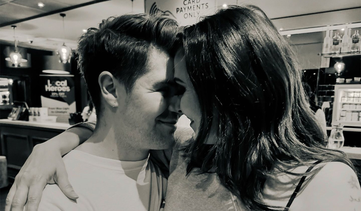 Samuel Thomas and Kym Marsh. Pic: Samuel Thomas/Instagram