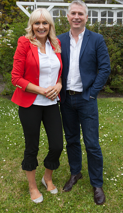 Miriam O'Callaghan and Steve Carson. Pic: Eamonn Farrell/RollingNews.ie