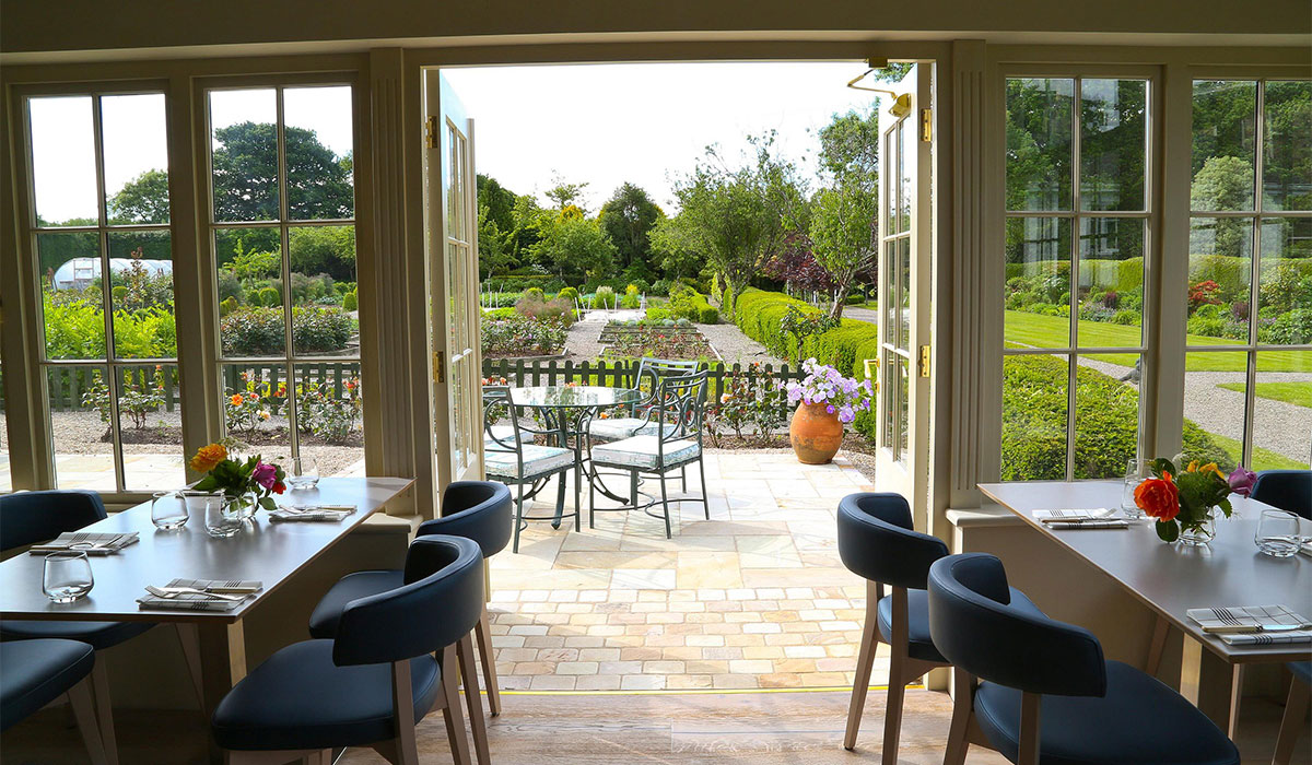 The Duck Terrace Restaurant, Café & Bar at Marlfield House.