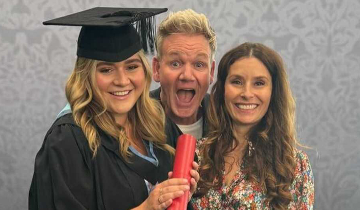 Tilly, Gordon and Tana Ramsay. Pic: Gordon Ramsay/Instagram