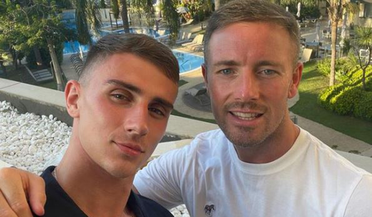 Jack Woolley and his partner Dave Stig. Pic: Instagram