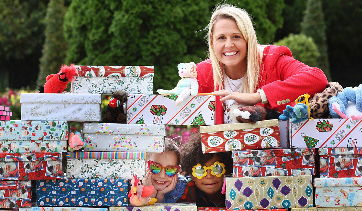 Jacqui Hurley is supporting the Team Hope Christmas Shoebox Appeal 2024. Pic: Sasko Lazarov / Photocall Ireland