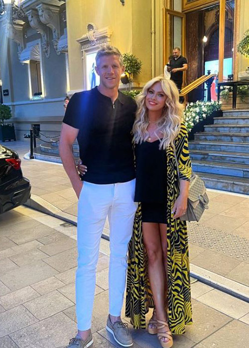 Sarra Elgan, Simon Easterby.  Pic: Sarra Elgan Instagram