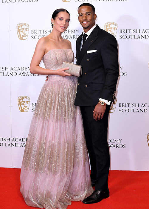 Helen Flanagan and Scott Sinclair British Academy Scotland Awards, Arrivals, Glasgow. Pic: REX