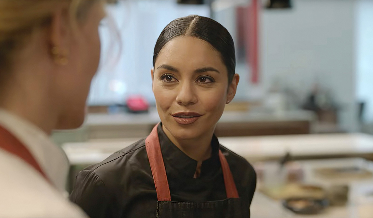 FRENCH GIRL, from left: Evelyne Brochu, Vanessa Hudgens, 2024. Pic: REX