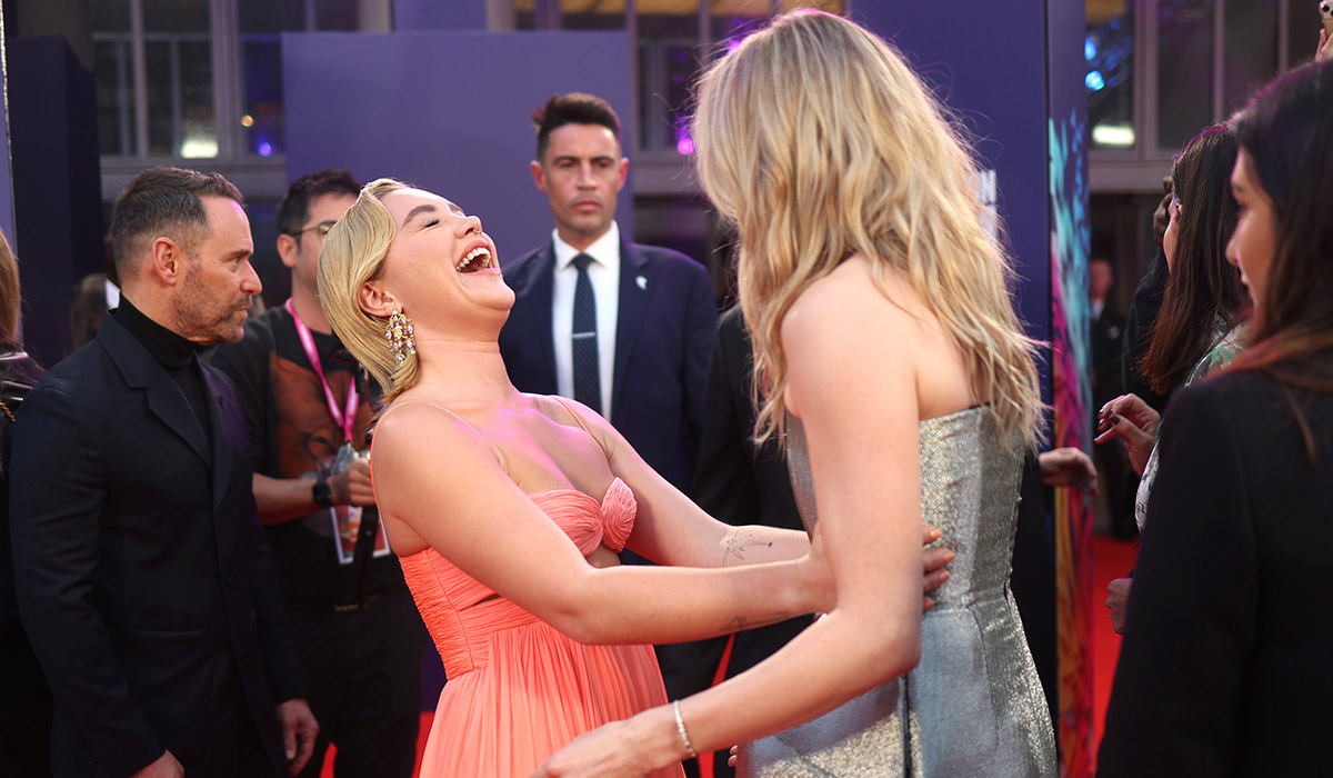 Florence Pugh and Niamh Algar attend "The Wonder" UK premiere in 2022