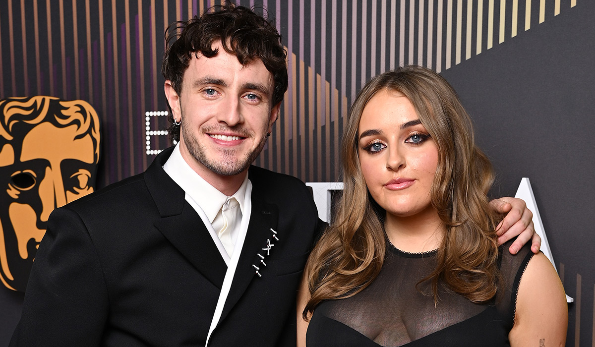 LONDON, ENGLAND - FEBRUARY 18: Paul Mescal and Nell Mescal attend the EE BAFTA Film Awards 2024 at The Royal Festival Hall on February 18, 2024 in London, England. (Photo by Gareth Cattermole/BAFTA/Getty Images for BAFTA)