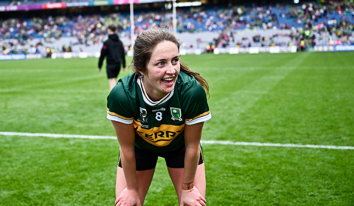 Mary O'Connell of Kerry after her side's victory in the TG4 All-Ireland Ladies Football Senior Championship final