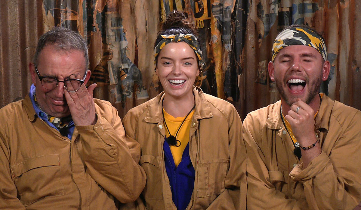 STRICT EMBARGO - NOT FOR USE BEFORE 22:15 GMT, 22 Nov 2024 - EDITORIAL USE ONLY Mandatory Credit: Photo by ITV/REX/Shutterstock (14936953al) Dinner - Richard Coles, Maura Higgins and Dean McCullough 'I'm a Celebrity...Get Me Out of Here!' TV show, Series 24, Australia - 22 Nov 2024