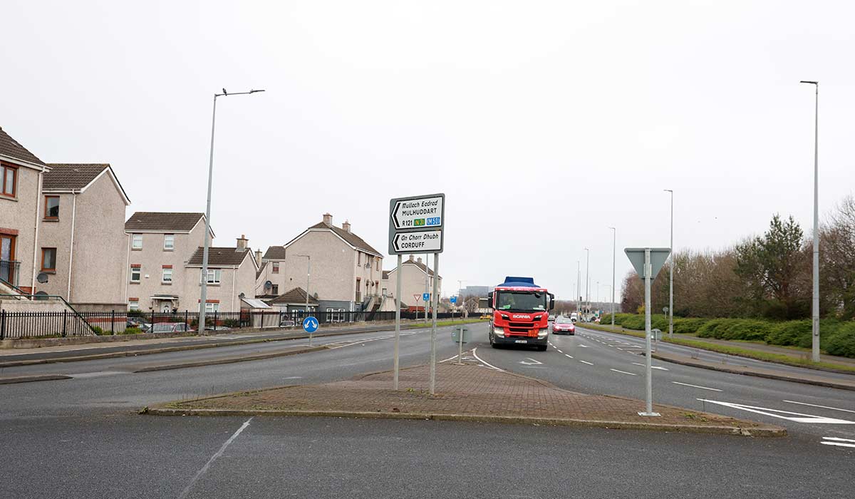 Scene of a hit-and-run that killed a couple in Blanchardstown. Pic: Rolling News