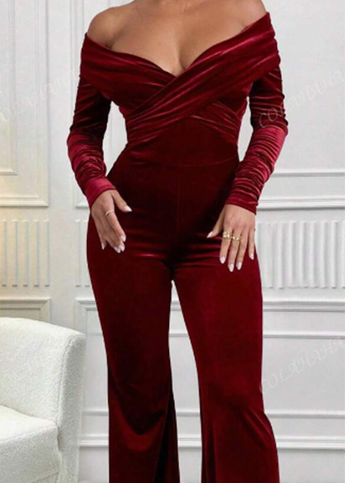 SHEIN Burgandy playsuit 