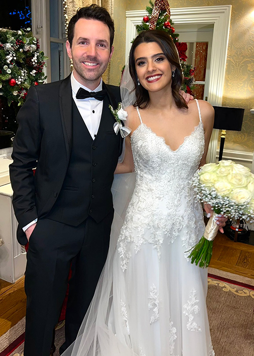 Colm Flynn and his wife Paola. Pic: X